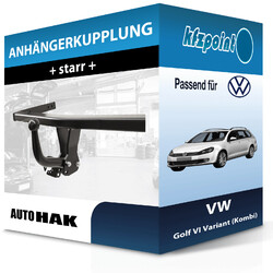 Für VW Golf VI Variant (Kombi) 08.2009-07.2014 AUTO HAK Anhängerkupplung starrAUTO HAK starr K 49