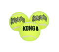 KONG Air Squeaker Tennis Ball M 6,3 cm - 3 Stück - Hunde Bälle mit Quietscher
