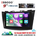 Carplay Android 13 2+64G Autoradio Für Suzuki Swift 4 2011-2017 GPS NAV Wifi RDS