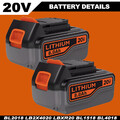 2x Akku Für BLACK+DECKER 18V 8,0Ah Lithium BL2018 BL1318 BL4018 BL1518 LBXR20