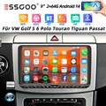 CarPlay Autoradio Android GPS Navi 64GB Für VW GOLF 5 6 Passat Touran Tiguan EOS