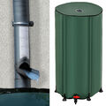 Regentonne Faltbar mit Zapfhahn 100L Regenwassertonne 41x75 Grün Wassertank Tank