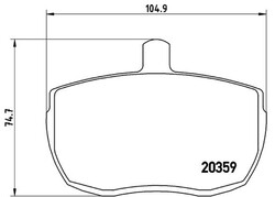 BREMBO Bremsbelagsatz Scheibenbremse PRIME P A6 001 für DAF FORD LDV TRANSIT Bus
