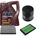 FEBI Inspektionspaket 5L MANNOL Ceramic 5W-40 für Renault Kadjar 1.6 TCe 165