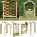 Rankgitter Rosenbogen Holz Pergola Eckpergola Torbogen Gartenbogen Rankhilfe Neu