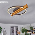 LED Wohn Schlaf Zimmer Raum Lampe Holz Decken Leuchte modern Flur Beleuchtung