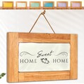 Home Sweet Home Holzschnur Schild Plakette, Hartholz Haus Erwärmung Geschenk 6 Farben