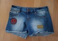 TOM TAILOR DENIM SHORTS mit PATCHES in JEANS-GRÖßE 25!
