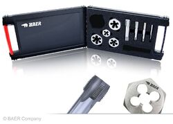 Gewindeschneider Set BAER G-Rohr BSP 1/8-1/2 Bohrer + Sechskantschneideisen SatzGewindeschneider Set Gewindeschneiden Schneidmutter