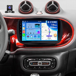 32GB KAM+ Für Smart Forfour Fortwo 453 GPS Autoradio Android 14 Navi Carplay RDS