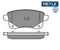 Bremsbelagsatz, Scheibenbremse MEYLE 0252482016 für Renault