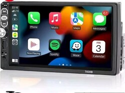 7" Autoradio 1Din Apple Carplay/Android Auto Navi Touchscreen USB Bluetooth FM
