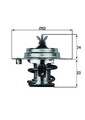MAHLE Thermostat, Kühlmittel  u.a. für CHRYSLER, DAIHATSU, FORD, FSO, HONDA