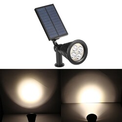 LED Solarleuchte Strahler Solarstrahler Gartenlampe Spot Licht Warmweiß Kaltweiß