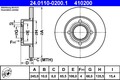 2x Bremsscheibe ATE 24.0110-0200.1 für AUDI C3 100 443 444 Avant 445 446 Cat TDI