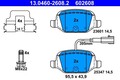ATE Bremsbelagsatz, Scheibenbremse 13.0460-2608.2 für ABARTH FIAT
