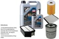 DENCKERMANN Inspektionspaket Liqui Moly Top Tec 4600 5W-30 6L für KIA Carens IV