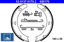 Ate 03.0137-0170.2 Bremsbackensatz für Feststellbremse Bremsbackensatz 