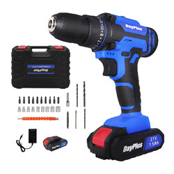 Akkuschrauber Bohrschrauber Akkubohrer Li-Ion Akku 21V 45Nm 2 Gänge Werkzeug DE