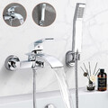 Dusch Set Badewannenarmatur Badwanne Wannenarmatur mit Handbrause Wasserfall