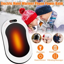 Tragbarer USB Handwärmer 10000mAh Heizung Power Bank Elektrischer Taschenwärmer