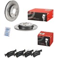 2x Brembo Bremscheibe Ø253mm + Beläge hinten passend für FORD FIESTA VII HJ, HF