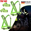 Reflektierende Sicherheitsweste Set, 2er Warnweste & 4er Elastische Armbands