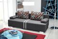 Schlafsofa Klappcouch 3-Sitzer Schlaffunktion + Bettkasten Couch Designer Sofa