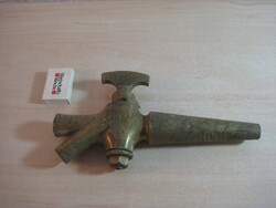Antiker Messing Zapfhahn von 1927 für Bierfass / Brauerei aus Sammlung