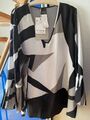 Marina Rinaldi Persona Tunika Bluse Gr 27 46/48 Neu m. Etikett Plisseeärmel