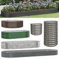 Hochbeet Verzinkter Stahl Gemüsebeet Pflanzbeet Garten Blumentopf Metall DE
