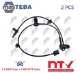 HCA-MZ-050 ABS SENSOR DREHZAHLFÜHLER VORNE NTY 2PCS FÜR MAZDA 3
