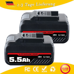 2er-Pack 18V Power X-Change Lithium PXC LED 5500mAh Ersatzakku Für Einhell Akku
