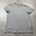  T-Shirt Tommy Hilfiger schlicht Baumwolle grau kleines Logo für Herren Größe 2XL