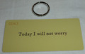 TODAY I WILL NOT WORRY SILBER ZOX RING - GRÖSSE 6