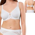 Triumph Wild Azalea Florale W01 Damen BH Bra mit Bügel ungefüttert Weiss Gr. 85C