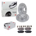 NK BREMSSCHEIBEN 268mm + BELÄGE HINTEN passend für OPEL MOKKA CHEVROLET TRAX