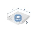 UFI Innenraumfilter 53.104.00 Partikelfilter für RENAULT NISSAN CLIO BR0 KR0 CR0