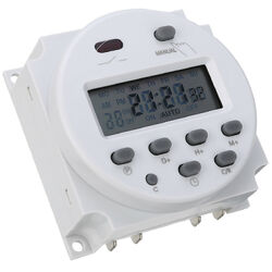 Digitale LCD Zeitschaltuhr DC/AC 12V 16A Timer Programmierbar Schalter Zeit Gut~