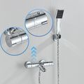 Chrom Thermostat Badewannenarmatur Wasserfall Badewanne Duschset Duscharmatur DE