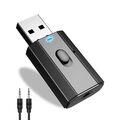 Bluetooth 5.0 Sender Empfänger 2 in 1 Wireless USB Aux Audio Transmitter Adapter