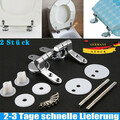 2x WC-Sitz Befestigung Ersatz Scharniere Zubehör Toilettensitz Toilettendeckel