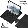 Für Samsung Galaxy Tab S9 S10 FE S8 S7 S6 Lite A9+ A8 QWERTZ Tastatur Hülle Maus