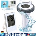 Thermometer Digital für Pool Wasser Wireless Poolthermometer Temperaturfühler DE
