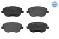 MEYLE 025 235 8118 Bremsbelagsatz, Scheibenbremse für SEAT SKODA VW
