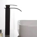 Hoch Schwarz Waschtischarmatur Bad Armatur Wasserhahn Einhebel Mischbatterie