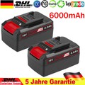 2 Stück 18V 6,0Ah Ersatzakku Für Einhell Akku Power X-Change Lithium PXC LED Neu