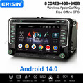 Carplay Android 14 Autoradio Navi Für VW Caddy T6 Amarok Polo Crafter Skoda Yeti