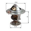 Gates Th50588G1 Thermostat Kühlwasser Kühlmittel für Hyundai 2011 - 2013