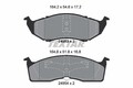 Textar 2495301 Bremsbelagsatz, Scheibenbremse für CHRYSLER DODGE PLYMOUTH